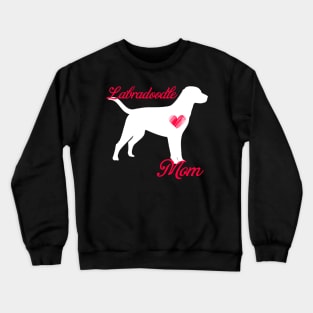 Keeshond terrier mom   cute mother's day t shirt for dog lovers Crewneck Sweatshirt